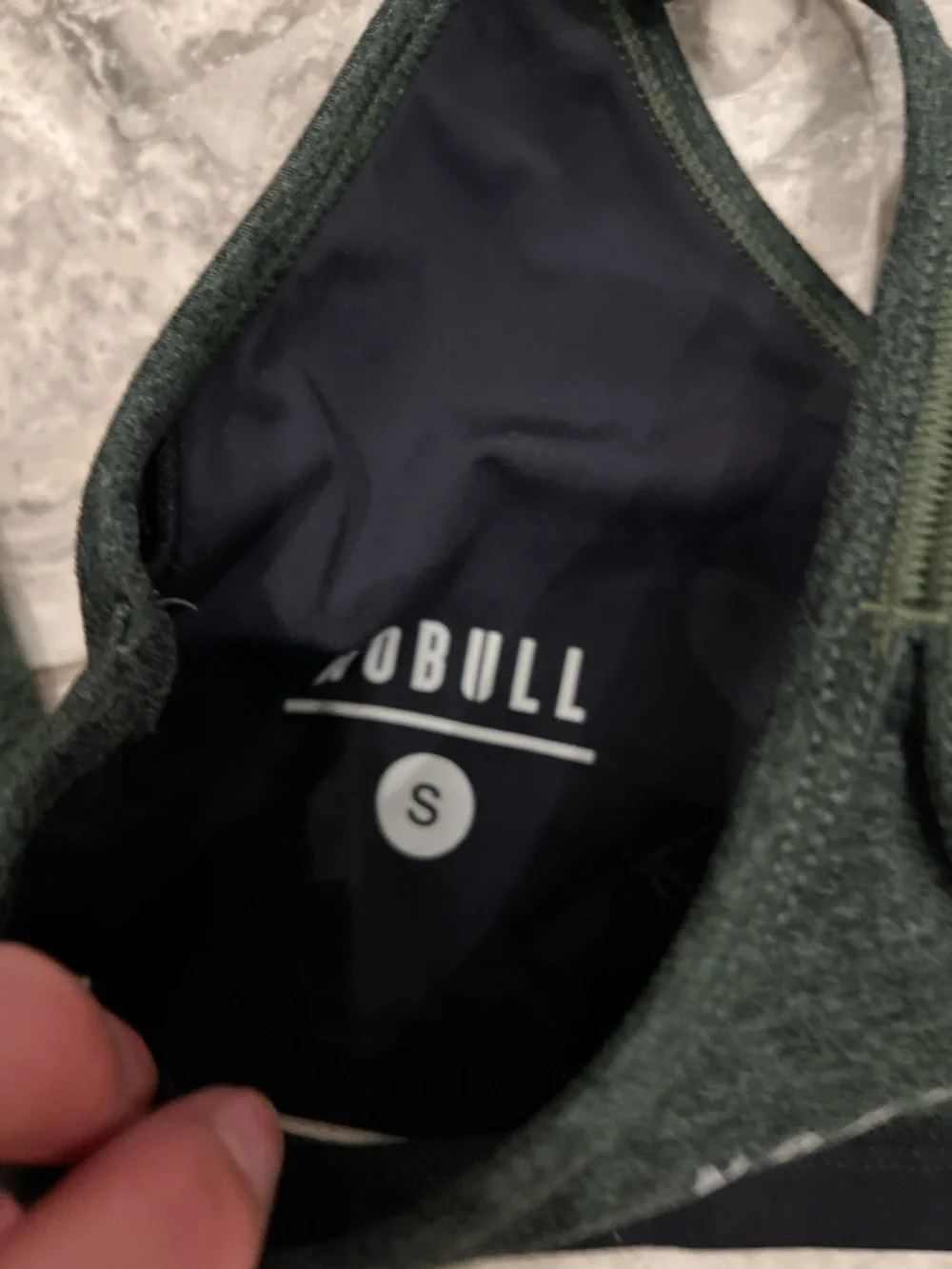 NOBULL Matching Set Forest Gre Textured Active Leggings & Strappy Sports Bra Set